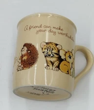 Hallmark Mug Mates 8 oz. Ceramic "A Friend Knows How To Make You Smile" Mug Cup 