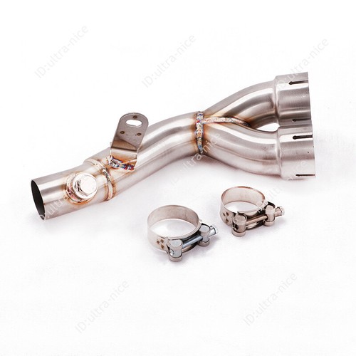 For Yamaha YZF R6 2006-2023 Middle Exhaust Link Pipe Slip On Stock Muffler Tips - Picture 4 of 10