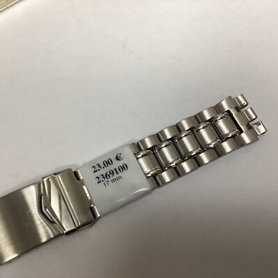 Bracelet De Montre ZRC Acier Inoxydable 17 Mm – Boucle Déployante, Neuf Sous étiquettes