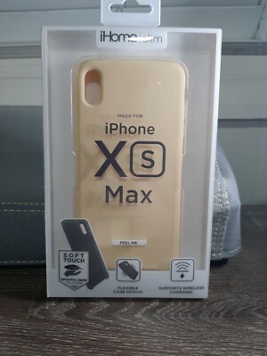 iHome Slim iPhone Xs Max Soft Touch Yellow Case. New 