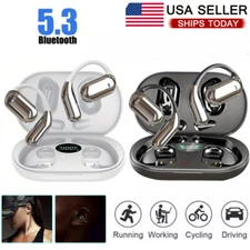 Wireless Bluetooth 5.3 Headset Earphones Earbuds Stereo Headphones Ear Hook US