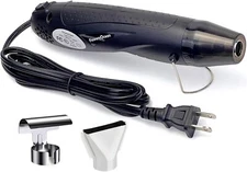 Mini Heat Gun with Reflector Nozzle - 350W, 2 Temp Settings -Crafts, Shrink Wrap