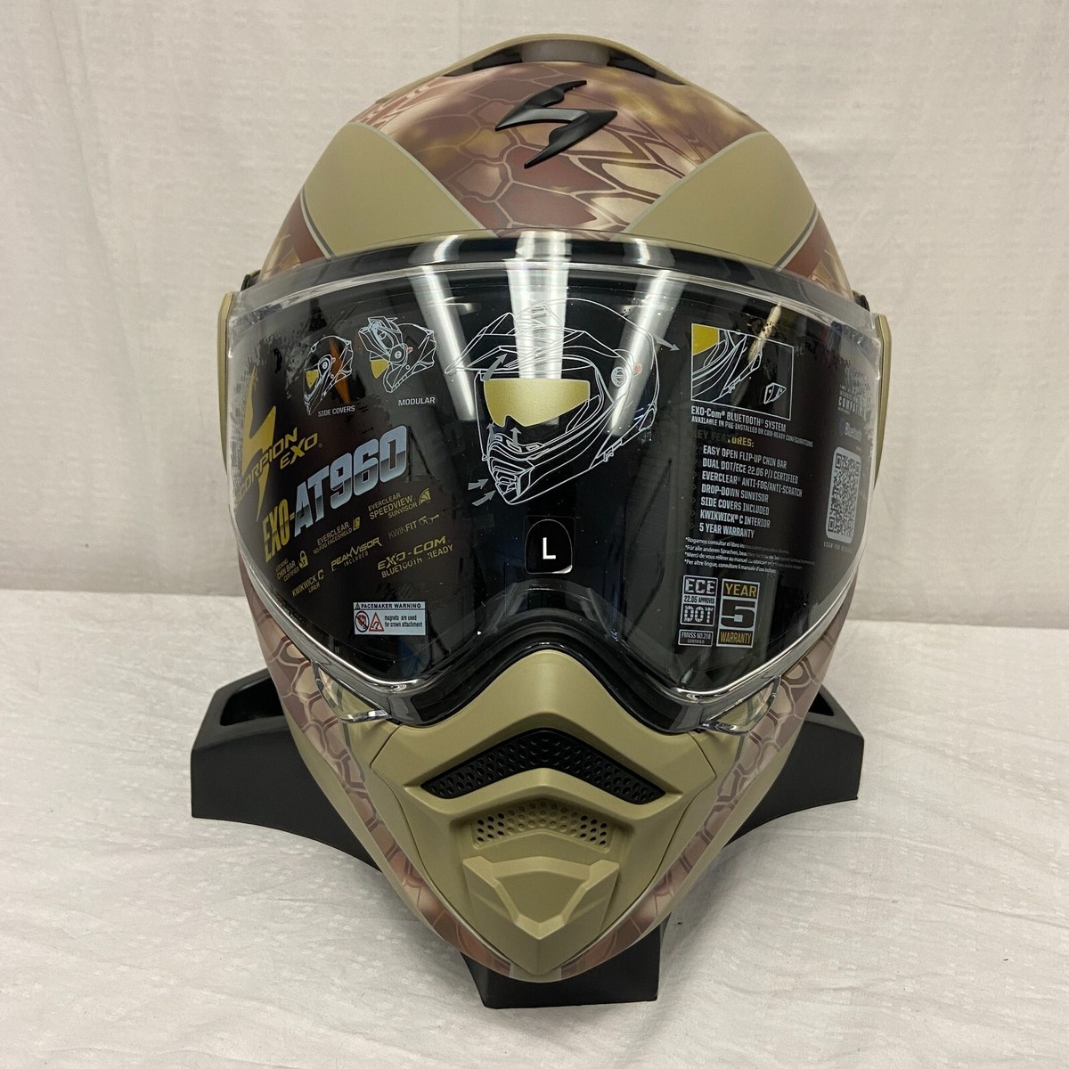 SCORPION EXO At960 Modular Helmet Kryptek Highlander Large 96-2115