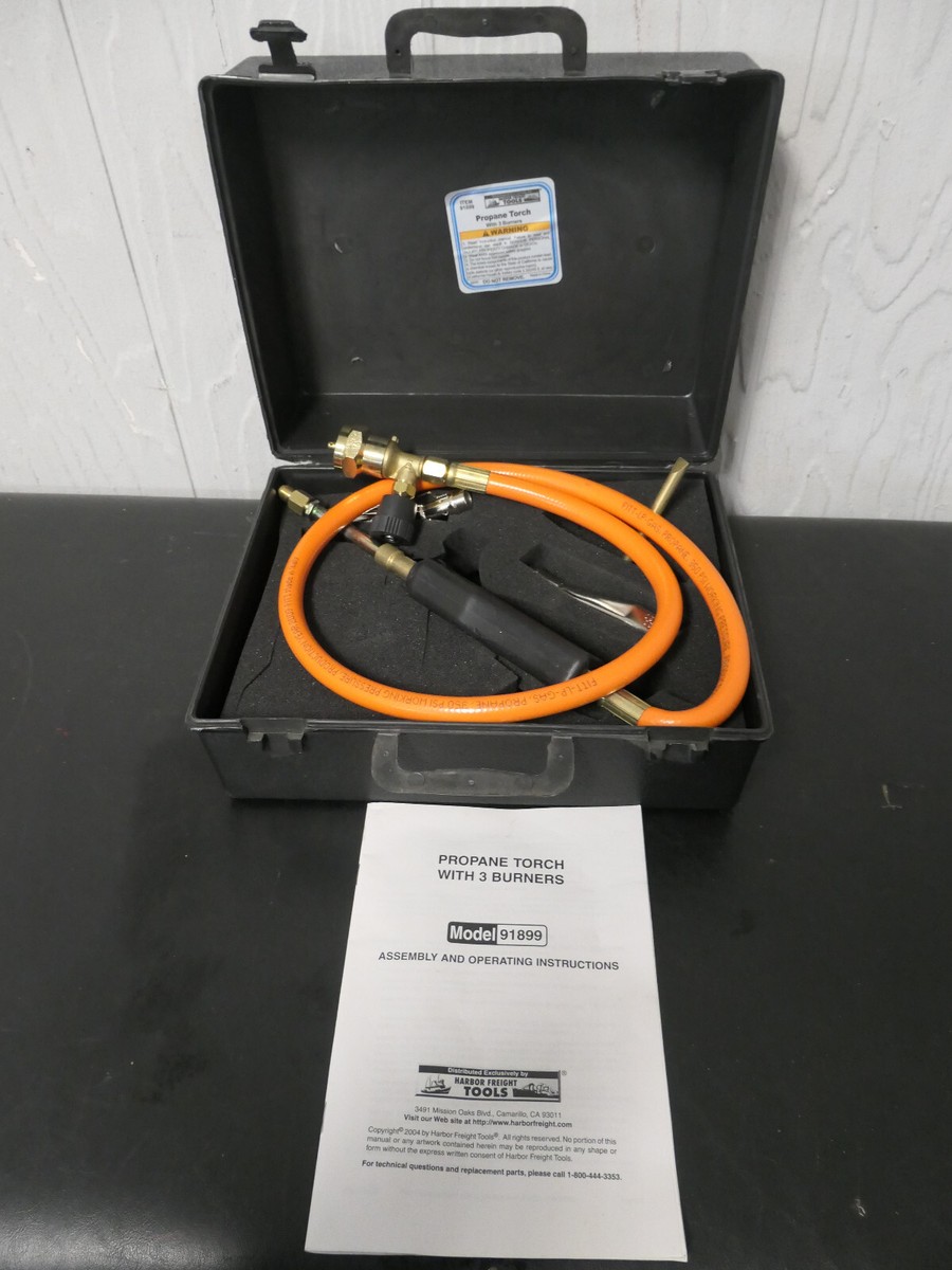 Harbor Freight 91899 Propane Torch W/3 Burners NOS