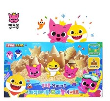 Pinkfong Shark Family Magic Table Sand Play OR Making Shape Frame 5p Baby & Kids