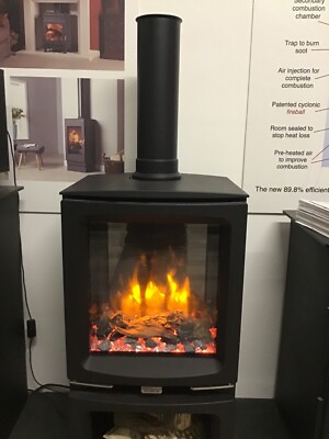 Black Electric Stove Pipe Straight Plastic ADM Freestanding - PP93 | eBay