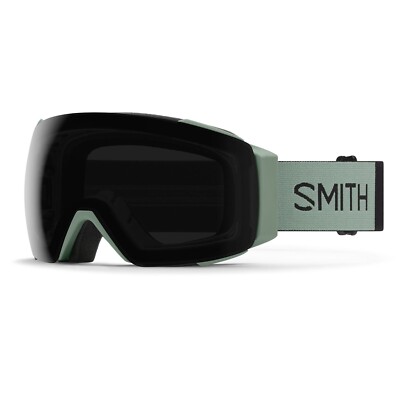 Smith I/O Mag Ski and Snow Goggles Sage Brush, ChromaPop Sun Black + Bonus New