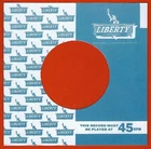 LIBERTY (small logos on left) REPRODUCTION RECORD COMPANY SLEEVES - (pack of 10)