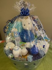 Baby Boy Gift Baskets, Baby Shower Gift, NewBorn Gift Basket, Welcome Baby Gift
