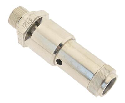 TÜV-Sicherheitsventil G 3/8'' ( DN10), 12,00 bar, Messing vernickelt fest eingest