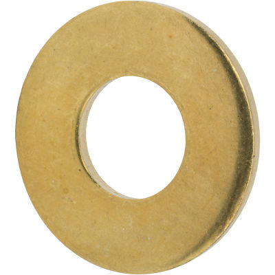 #2 Flat Solid Brass Flat Washers Commercial Standard Grade 360 Qty 500