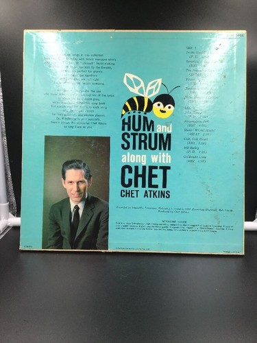 Hum And Strum Along With Chet Atkins VG++ Original Mono RCA Victor Record 1959 - Imagen 2 de 7