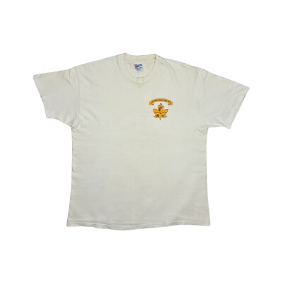 Vintage 90 s Rugby UK Tour T-Shirt Men s XL White Hanes Made In USA