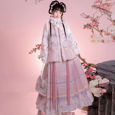 Chinese New Year Rabbit Year Winter Hanfu Ming Dynasty Bijia Chinese Traditional