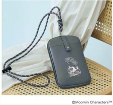 Moomin Little My Multi Case with Strap Black JAPAN NEW
