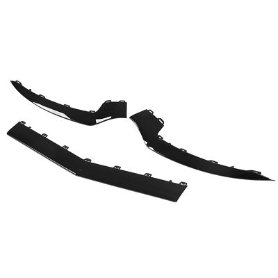 Car For 3pcs Gloss Black Front Bumper Lower Trim For   E Class C207 Coupe