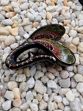 Handpainted Hair Clip - Green Butterfly Wing