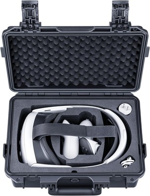 Durable Black Hard Case for Oculus Rift & Quest 3 - Shock & Pressure Resistant
