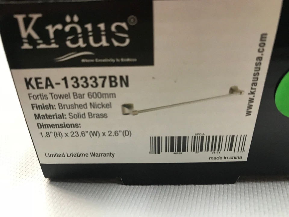 Kraus KEA-13337BN Accesorios para el baño Toallero, Colgador, Soporte, Barra Foto 3 de 3