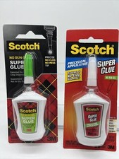  2 Scotch Super Glue Gel Precision Applicator Tip No Mess Run COMBINE SHIPPING