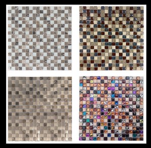 Glas Stein Mosaik Fliesen Mosaic Bad Mosaikfliesen Braun Blau Weiss Beige 8mm Ebay