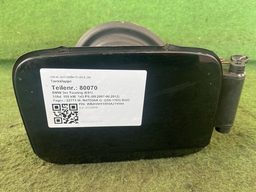 80070 BLACK SAPPHIRE METALLIC (475) 80070 Tankklappe BMW 3er Touring (E91) 7073