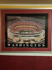 WASHINGTON COMMANDERS NFL FEDEX FIELD 28X34 PROFESSIONALLY FRAMED CENTERPIECE 