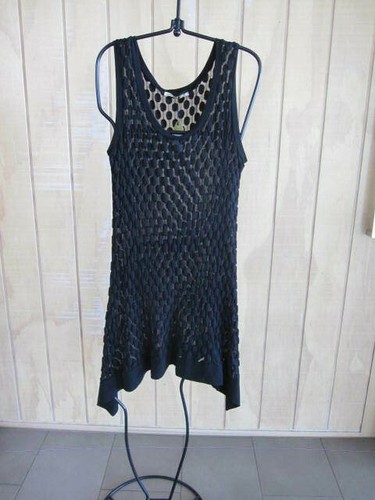 JERSEY GIRL embossed pattern A line style mesh tunic-14/16 $199 NWT - Picture 2 of 8