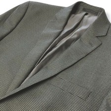 Michael Kors Blazer Mens 42L Gray Houndstooth...