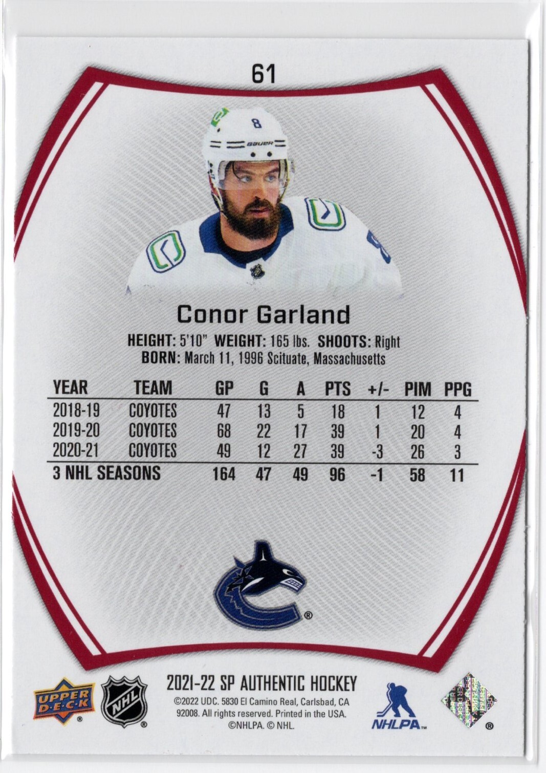 2021-22-sp-authentic-limited-red-61-conor-garland-for-sale-online-ebay