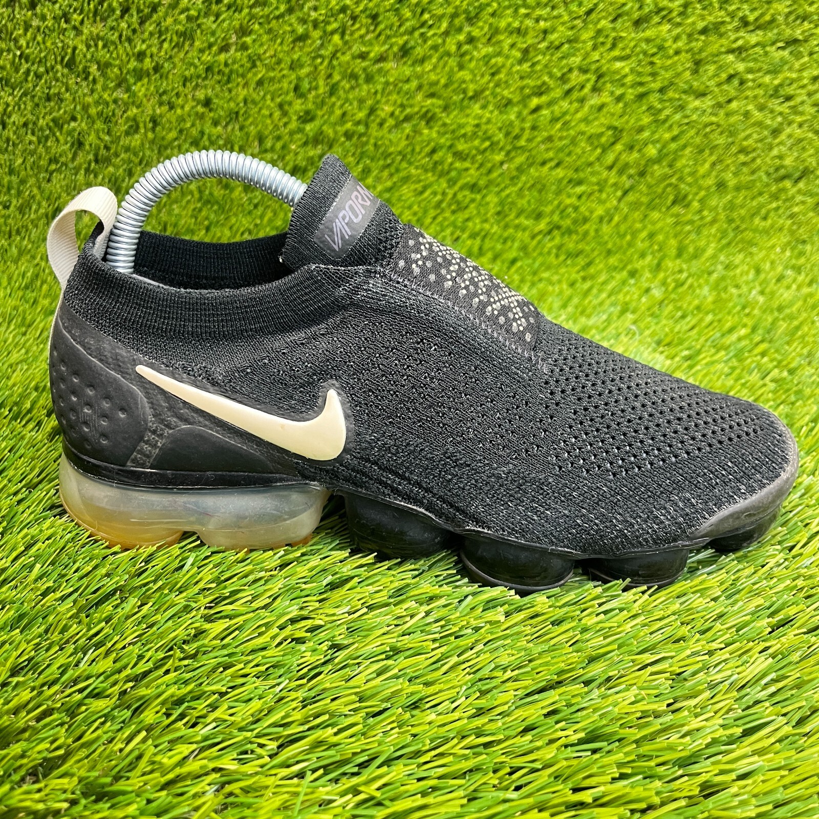 Nike Air VaporMax Flyknit Moc 2 Mens Size 6.5 Black Athletic Shoes Sneakers