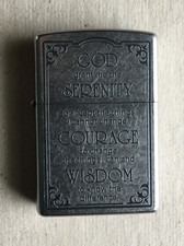 ZIPPO "SERENITY PRAYER" WINDPROOF LIGHTER, MADE IN USA NEW