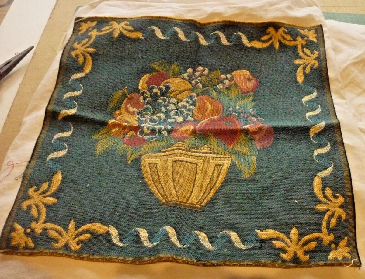 Lot de 2 coussins imprimés recto-verso 45x45 cm écru bleu et jaune