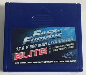 fast & furious 12.8 v 500mah lithium ion elite rechargeable battery pack jada