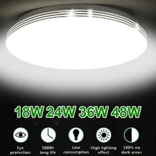 24W 36W 48W LED Panel Ceiling Light Ultra Thin Home Fixture Bedroom Kitchen Lamp