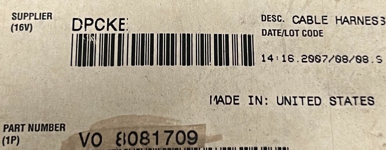 8081709 GENUINE VOLVO CABLE HARNESS OEM - NEW | eBay 