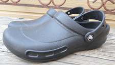 CROCS Bistro Slip Resistant Black Clogs Women's 8- Men's 6
