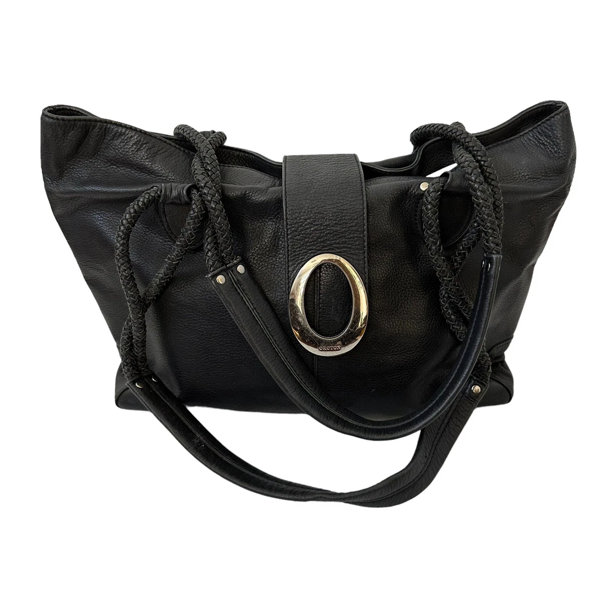 Oroton black shop shoulder bag