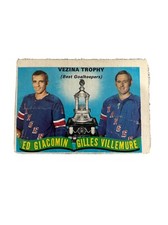1971-72 OPC O-Pee-Chee Hockey Card New York Rangers Vezina Ed Giacomin #248