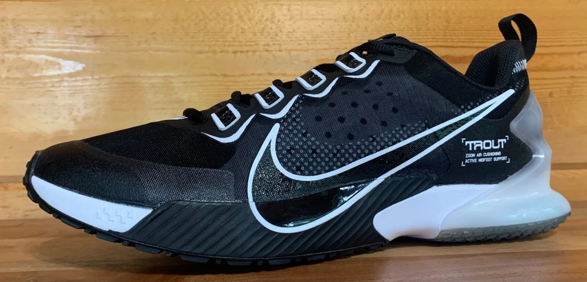 Men s Nike Force Zoom Trout 8 Baseball Turf Shoes Size 9.5 10 11 12 13 Black