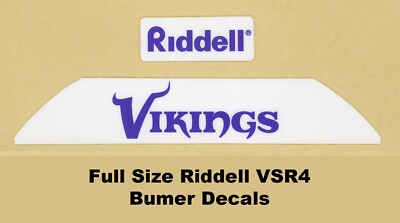 NOS Minnesota Vikings Team Name Bumper Decals - Riddell VSR-4 - 20mil 3M b