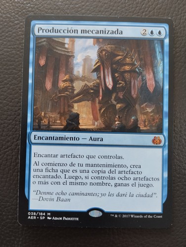 MTG MECHANIZED PRODUCTION (Producción mecanizada) SPANISH EXC Aether Revolt 2017 - Picture 5 of 6