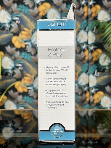 New VENOM WII U GAMEPAD PROTECTOR & STYLUS Pink Protect & Play Silicone Jacket - Picture 3 of 9