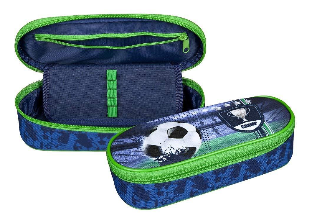 Schulrucksack ergonomisch Sporttasche Scooli Football Fußball Schulranzen 9tlg