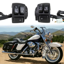 1" 25mm Motorcycle Handlebar Control Switches For Harley Road King Street Glide