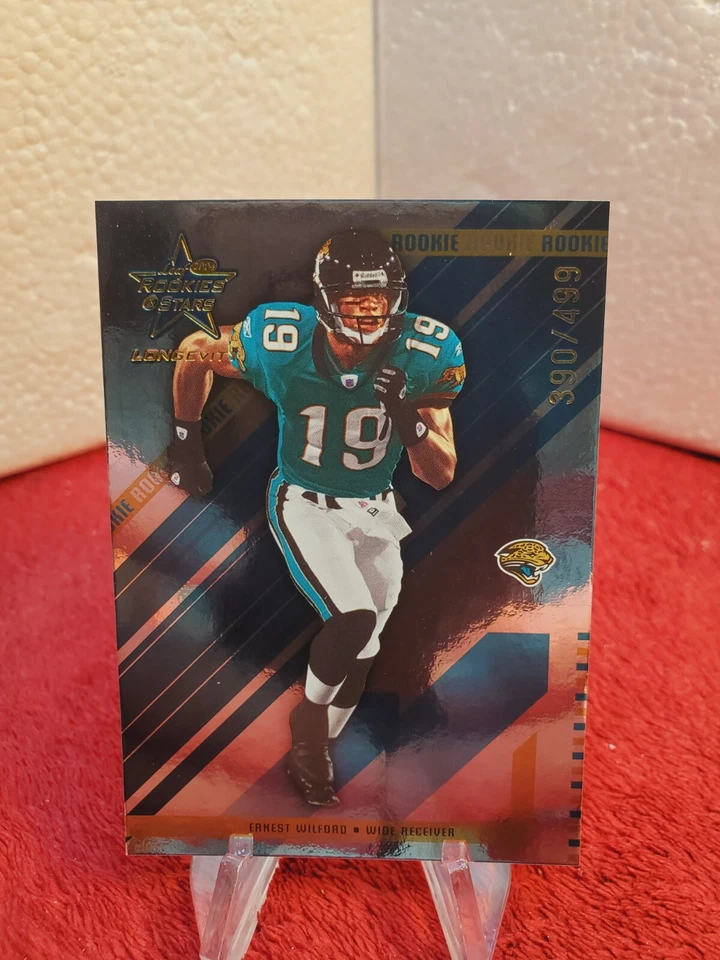 2004 Rookies & Stars LONGEVITY ROOKIE #/499 Ernest Wilford Jacksonville Jaguars  - Image 2 of 3