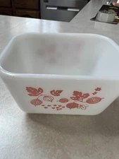 Gooseberry pink butter dish without lid