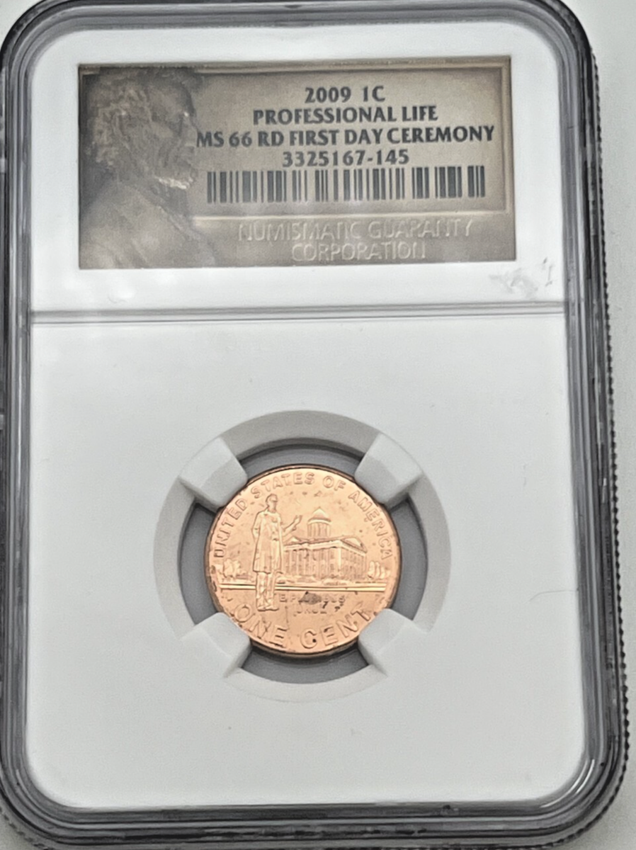 2009 Lincoln Cent Penny Professional Life NGC MS66 RD First Day