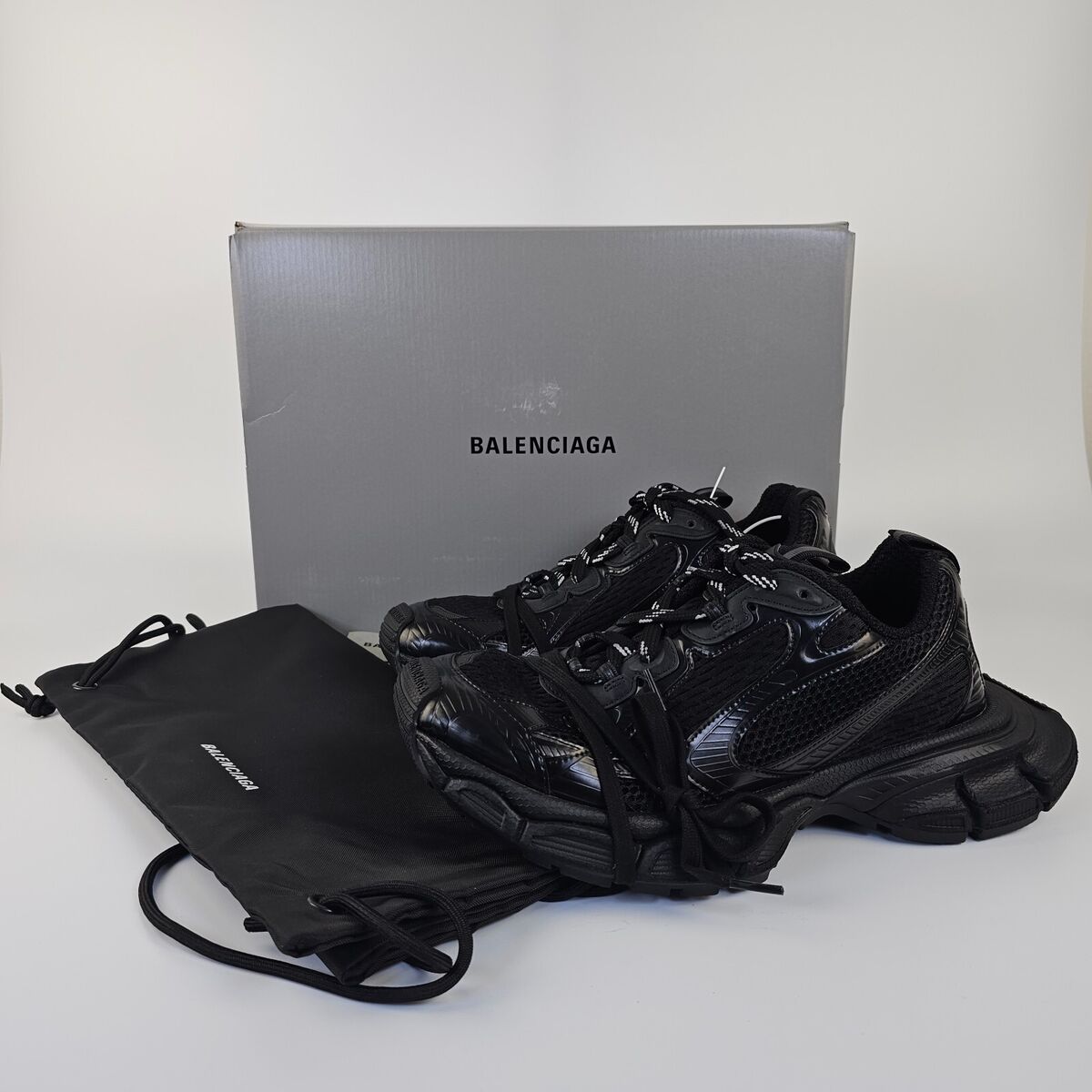 BALENCIAGA 3XL Men's Black Low Top Sneakers New | eBay BALENCIAGA 3XL Men's Black Low Top Sneakers New | eBay