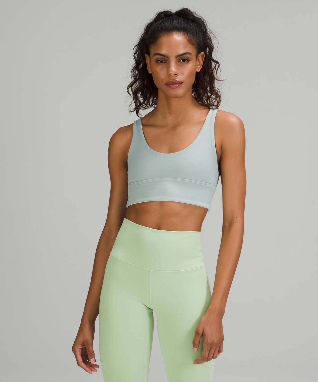 Lululemon Reversible Align Bra Size 6 Silver Blue White Opal | eBay